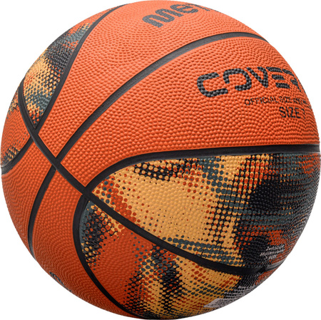 Piłka do koszykówki koszykowa Meteor Cover up pomarańczowa 16808