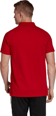 Koszulka męska adidas Condivo 20 Polo czerwono-biała ED9235