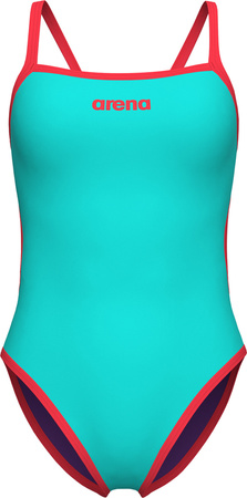 Damski Strój Kąpielowy Women's Arena Solid Rev Swimsuit Challen  dress blues rozmiar 40