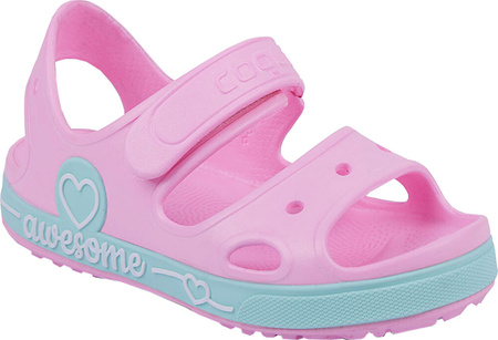 Sandały dla dzieci Coqui Yogi różowo-miętowe 8861-406-3844A