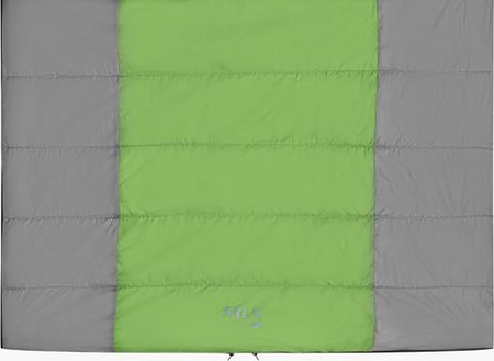 Śpiwór podwójny Nils camp nc2011 190x150cm szaro-zielony