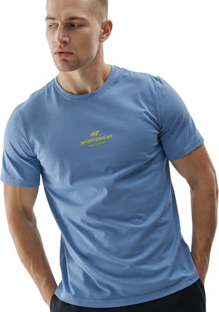 Koszulka męska 4F M2961 niebieska 4FWAW25TTSHM2961 32S