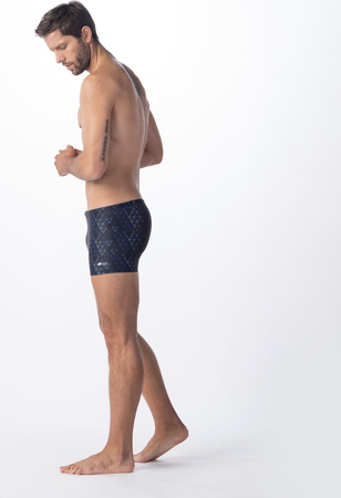 Męskie Bokserki Kąpielowe Adis black triangle print rozmiar L