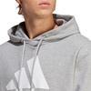Bluza męska adidas Essentials French Terry Big Logo Hoodie szara IC9364