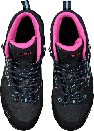 Buty trekkingowe damskie CMP Moon Mid WP szaro-różowo-błękitne 31Q479633UL