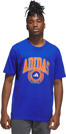 Koszulka męska adidas Varsity Crest niebieska JN2515