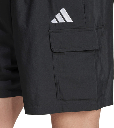 Spodenki męskie adidas Essentials Small Logo Cargo Chelsea czarne JF3530