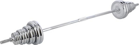 Sztangielki/sztanga w walizce chrom stc50 2x25kg hms