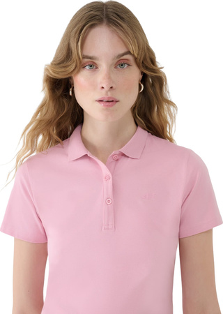 Koszulka damska polo 4F F514 jasny róż 4FWMM00TPTSF514 56S