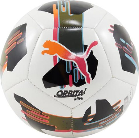 Piłka nożna Puma Orbita 7 MS mini biało-różowo-czarna 84336 01