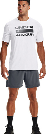 Koszulka męska Under Armour Team Issue Wordmark SS biała 1329582 100