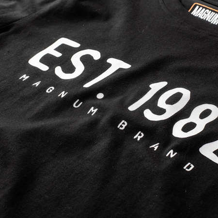 Męska koszulka z krótkim rękawem bawełniana Magnum Ellib czarny rozmiar XXL