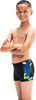 Dziecięce kąpielówki Speedo ALOV PANL ASHT JM black/blue flame/bright yellow/fluo green rozmiar 13-14