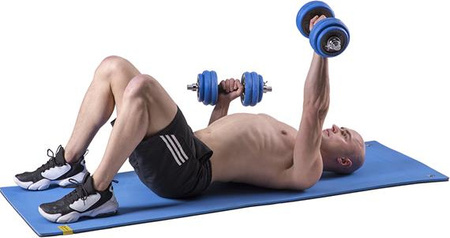 Sztangielki/sztanga gumowane HMS SGG30BAR 30 kg