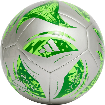 Piłka nożna adidas MLS Club srebrno-zielona JH1307
