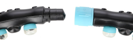 Hula hop masujący z magnesami HMS HHP006 czarno-niebieski 98 cm