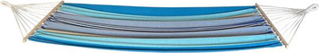 Hamak ogrodowy turystyczny kempingowy 1-osobowy z drążkiem 200x100cm