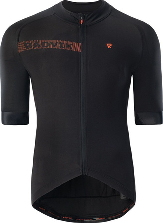 Męska koszulka rowerowa Radvik Bravo GTS czarna rozmiar S