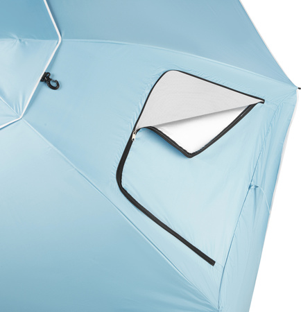 NC17114 PARASOL/PARAWAN PLAŻOWY 2W1 XXL 240 CM NIEBIESKI NILS