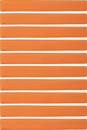 Znaczniki płaskie pachołki na parkiet pasy SMJ sport 10 sztuk pomarańczowe 51x6cm