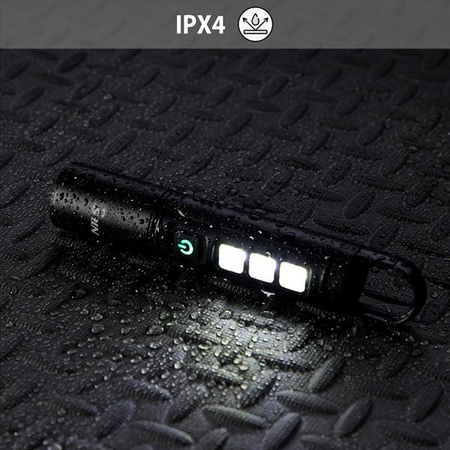 Latarka turystyczna wodoodporna akumulator led 800 lm Nils Camp NC0003 czarna