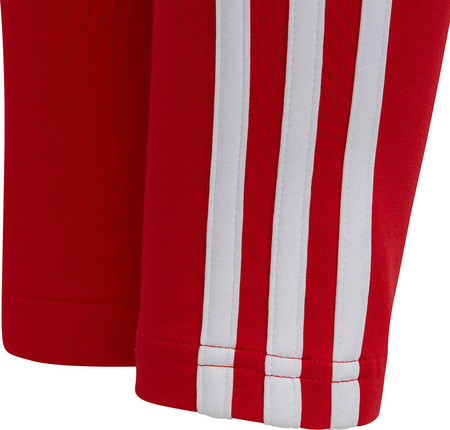 Legginsy dla dzieci adidas Essentials 3-Stripes czerwone HF1898