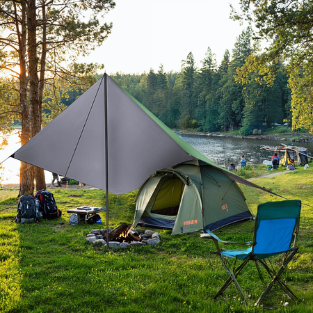 Trap namiot płachta kempingowa survival wodoodporna Nils Camp NC17107 zielona 300X300 CM