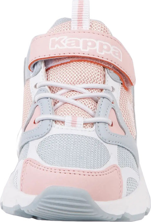 Buty sportowe szkolne miejskie dziecięce Kappa Yero różowo-szaro-białe 260891K 6527