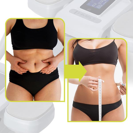 Automatyczne koło do ćwiczeń mięśni brzucha z podparciem kółko ABS KA08 szare