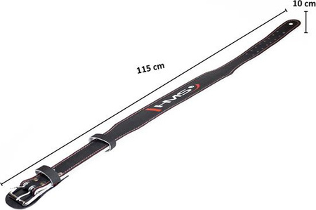 Pas kulturystyczny do ćwiczeń siłowych HMS PA3778 czarny rozmiar XXL