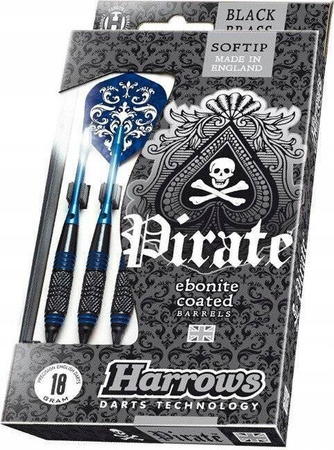 Rzutki Harrows Pirate Softip niebieskie