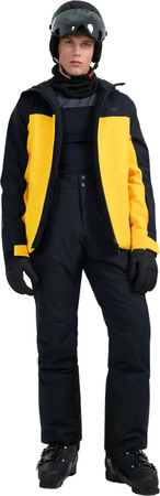 Kurtka narciarska męska 4F M0787 żółto-czarna 4FWAW25TTJAM0787 70S