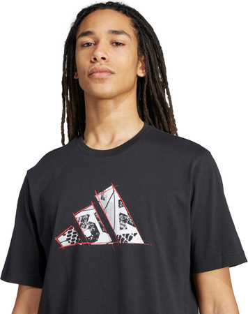 Koszulka męska adidas Logo Graphic czarna KA9800
