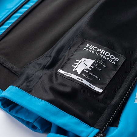 Męska kurtka przejściowa softshell membrana 10000mm Nikos II niebieska rozmiar L