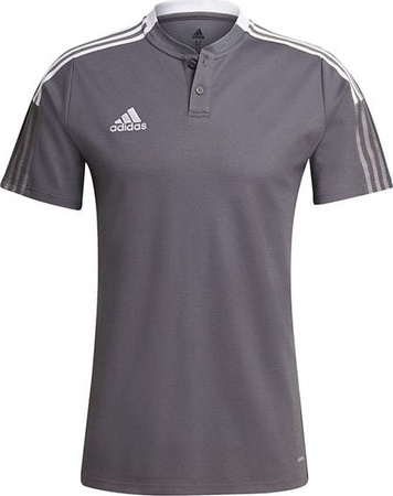 Koszulka męska adidas Tiro 21 Polo szara GM7364