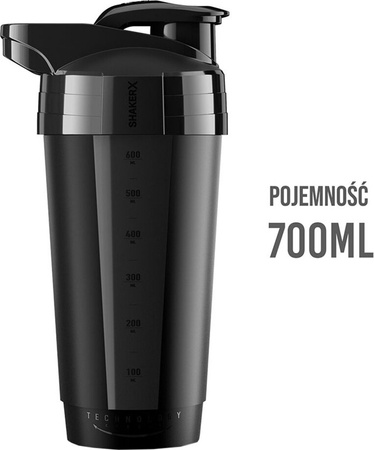 Bidon shaker NO10 600 ml czarny