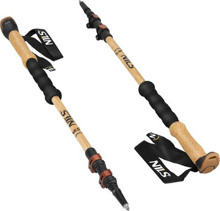 Kijki trekkingowe Nils Bambusowe TK8606 regulowane 62-135cm