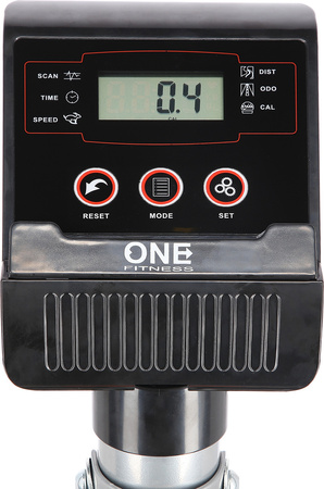 Rower mechaniczny One Fitness RW3011 srebrno-pomarańczowy