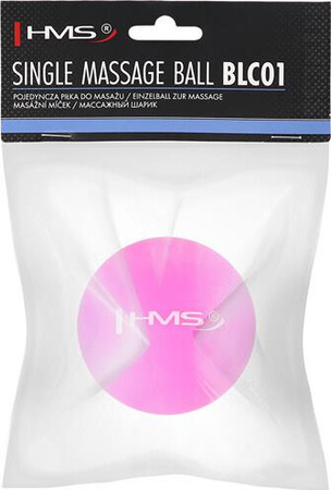 Pojedyncza piłka do masażu HMS blc01 pink lacrosse