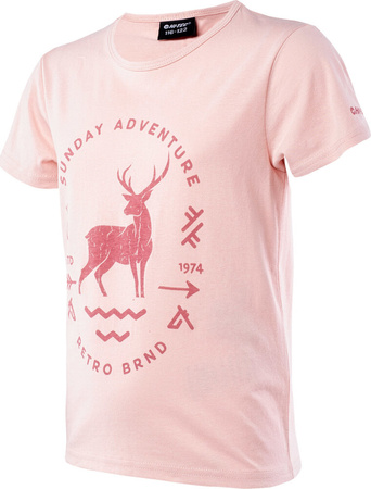 Dziecięca koszulka bawełniana z krótkim rękawem Hi-tec Nina Jrg rozmiar 152