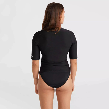 Damska koszulka uv O'neill ESSENTIALS BIDART SKIN S/SLV black out rozmiar L