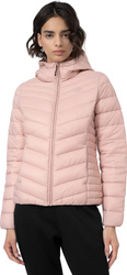 Kurtka damska puchowa 4F F095 różowa 4FSS23TDJAF095 56S