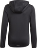 Bluza dla dzieci adidas Designed 2 Move 3-Stripes Hoodie czarno-biała GN1462