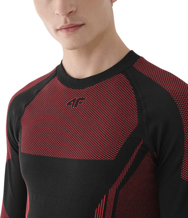 Bielizna termoaktywna koszulka bluza męska 4F M165 czerwona 4FWAW24USEAM165 62S