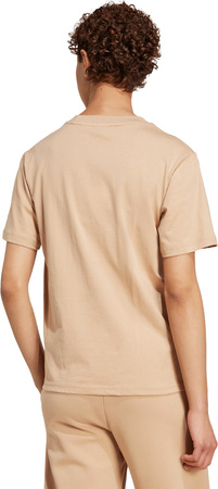 Koszulka damska adidas Essentials Small Logo Cotton beżowa JY4963