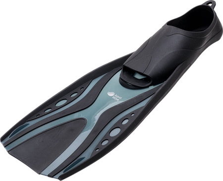 Płetwy kaloszowe do nurkowania i snorkelingu Aquawave Raya czarne rozmiar 38-39