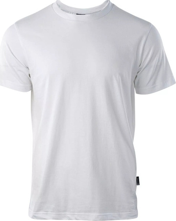 Męska koszulka z krótkim rękawem Hi-tec Puro biały rozmiar XXL