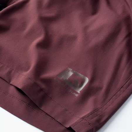 Męskie spodenki krótkie treningowe siłownia bieganie IQ Olpu bordowe rozmiar S