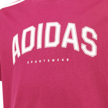 Koszulka dla dzieci adidas Codes Collegiate Graphic Tee różowa KA9764