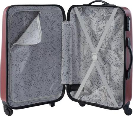Walizka podróżna na kółkach twarda Iguana Asturia II 109 red vine 109 litrów